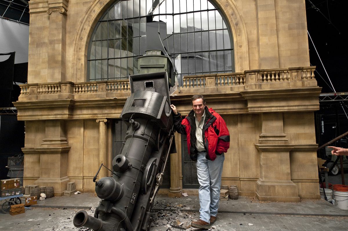 Robert Legato, ASC on the set of Hugo (2011), for which he shared the Academy Award for Best Visual Effects with Joss Williams, Ben Grossmann and Alex Henning.