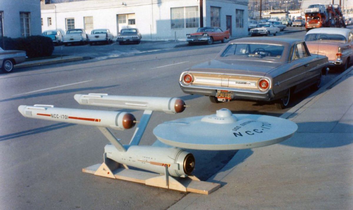 The original Enterprise model. Image courtesy of the Smithsonian Conservation Lab.